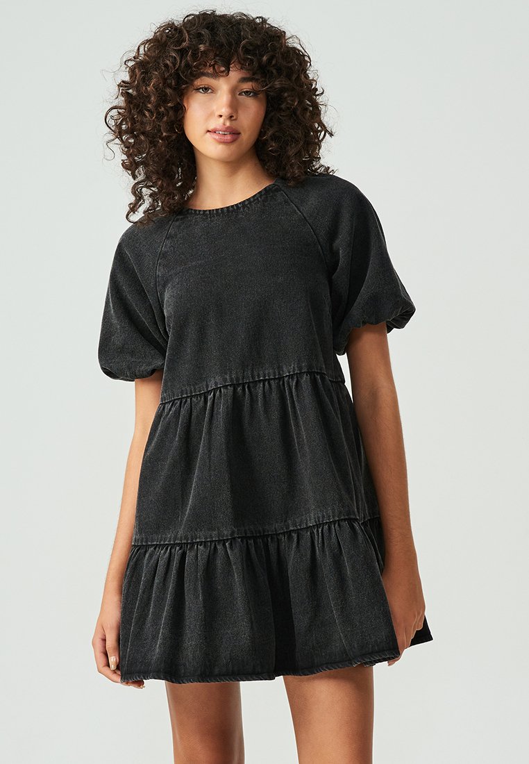 ST MRLO RAISE MINI Vestito di jeans washed black/nero Zalando.it