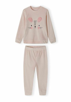VELOUR LONG SLEEVE SET - Pyžamový vrchný diel - light pink