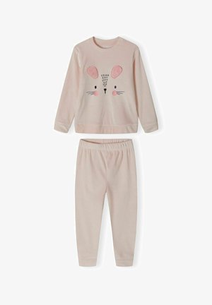 VELOUR LONG SLEEVE SET - Pižamos komplektas - light pink