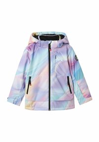 Krāsaina, viegla jaka ar pasteļtoņu gradienta dizainu. Aprīkota ar kapuci, rāvējslēdzēju priekšpusē un divām sānu kabatām ar rāvējslēdzēju.