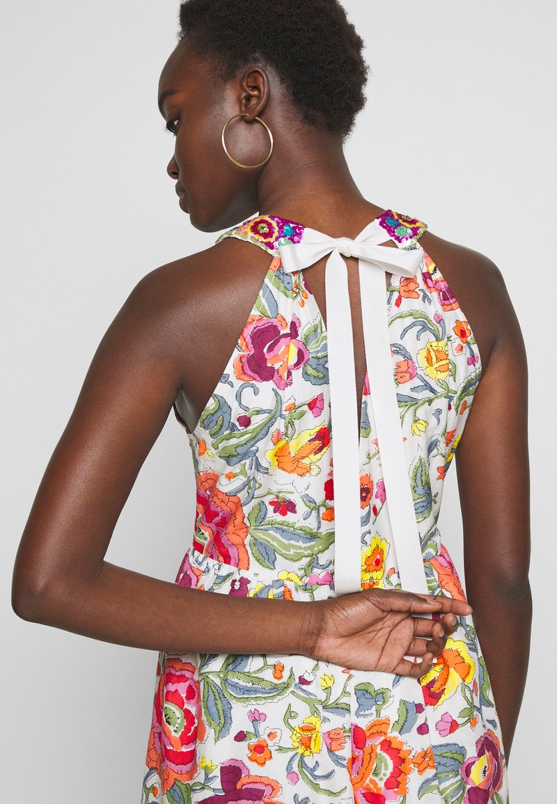 Twinset Maxikleid Sugar Coral Mehrfarbig Zalando De 