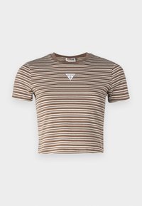 GO CORE STRIPE - Marškinėliai su spaudiniu - olive