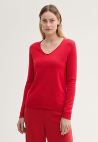 TOM TAILOR Strickpullover - crimson