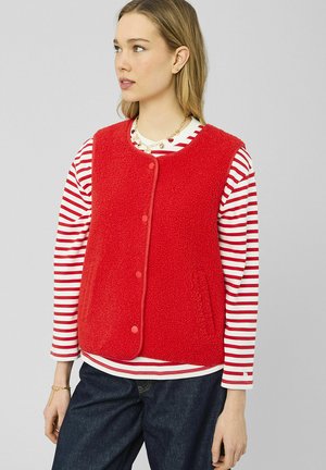 SANS MANCHES SHERPA - Veste sans manches - rouge