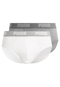 Unselected, white/grey melange