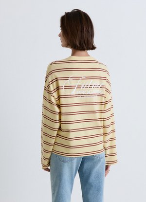 Calliope, T-SHIRT RIGHE - Langarmshirt - var giallo