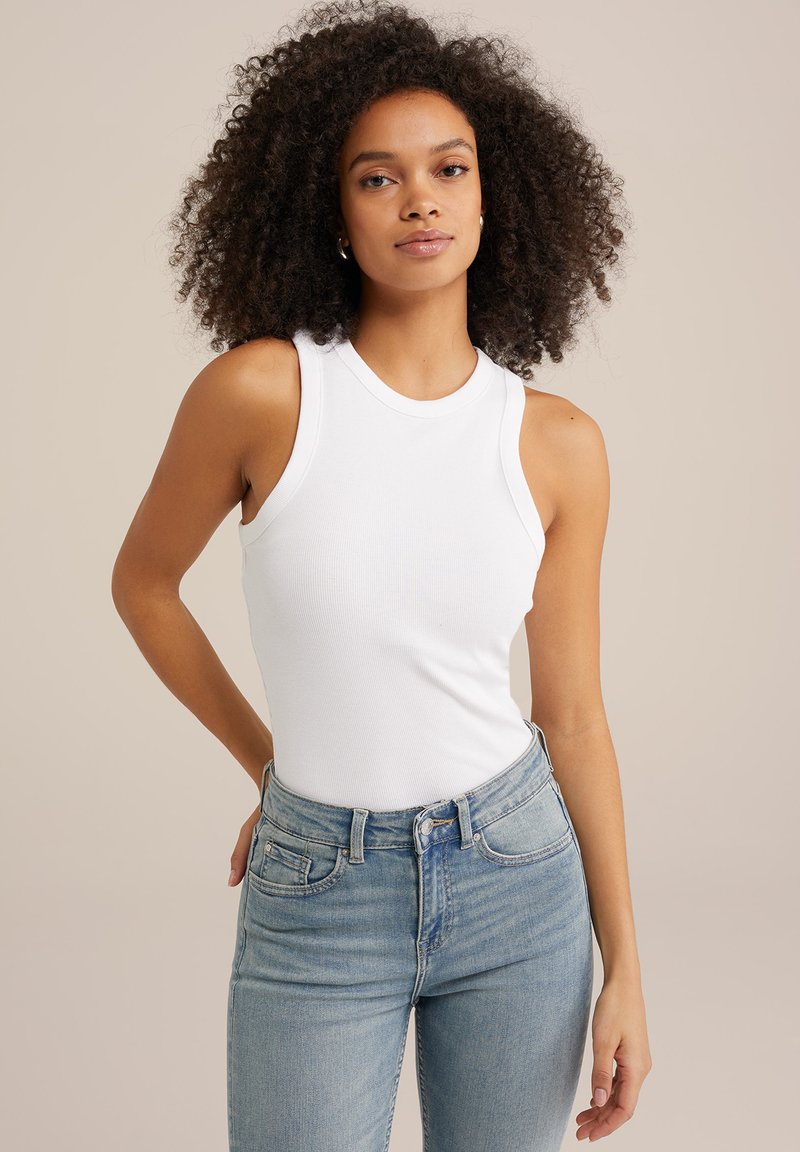 WE Fashion SINGLET - Top - white