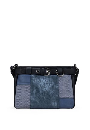 Bosanova, BOLSO BANDOLERA AZUL MARINO VINTAGE CON CINTURÓN - Bandolera - azul