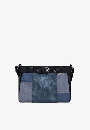 Bosanova, BOLSO BANDOLERA AZUL MARINO VINTAGE CON CINTURÓN - Bandolera - azul