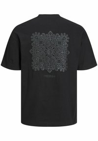 Jack & Jones GEDRUCKT RUNDHALS - Apdrukāts T-krekls - black