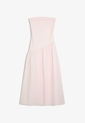 Bershka, BANDEAU - MIDI DRESS 01080777 - Denné šaty - pink