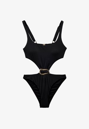 Koton, CUT OUT SWIMSUIT. - Badeanzug - black