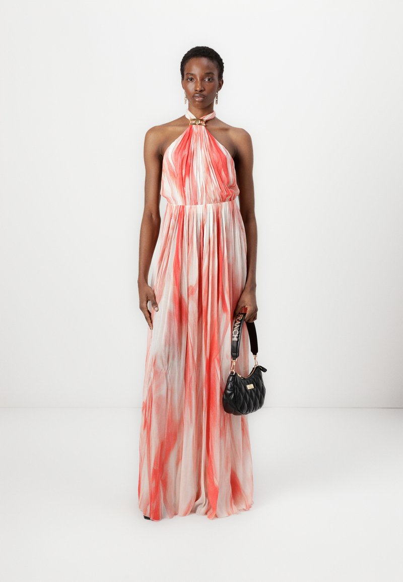 leather top maxi dress Tulle Maxi Dress with Leather Top L/XL