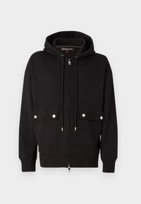 FASHION HOOD - Cipzáras pulóver - black