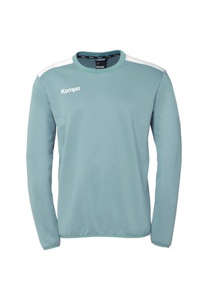 EMOTION - Long sleeved top - aqua weiß