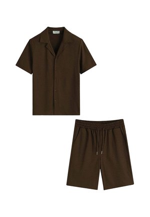 FRILIVIN, ENSEMBLE CHEMISE SHORT SET - Short - marron