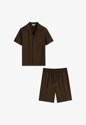 FRILIVIN, ENSEMBLE CHEMISE SHORT SET - Short - marron