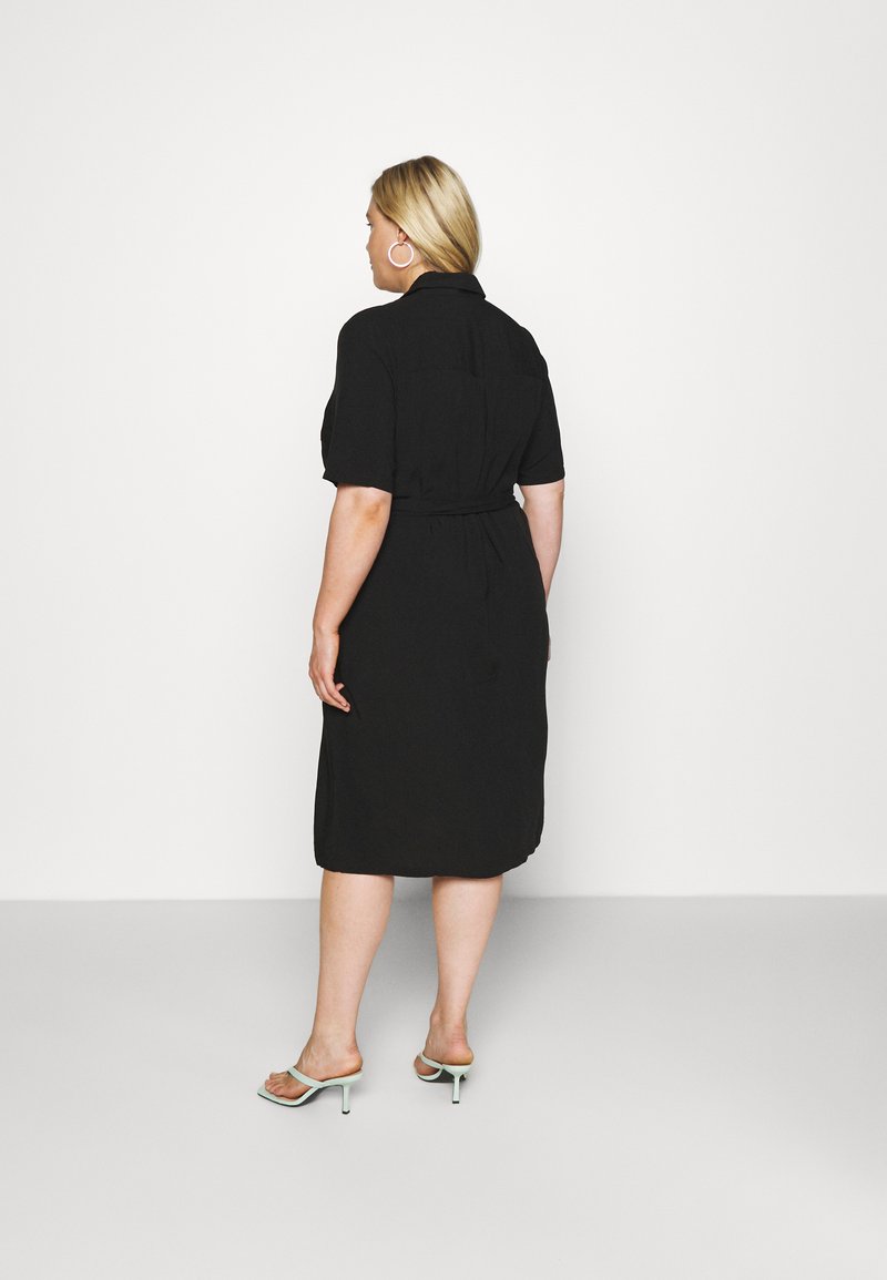 Damen Freizeitkleider | ONLY Carmakoma CARVISTALA SHIRT DRESS SOLID Freizeitkleid black/schwarz - QM53650 Damen Freizeitkleider | ONLY Carmakoma CARVISTALA SHIRT DRESS SOLID Freizeitkleid black/schwarz - QM53650
