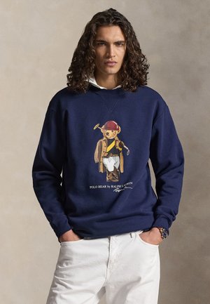 POLO BEAR FLEECE SWEATSHIRT - Melegítőfelső - newport navy