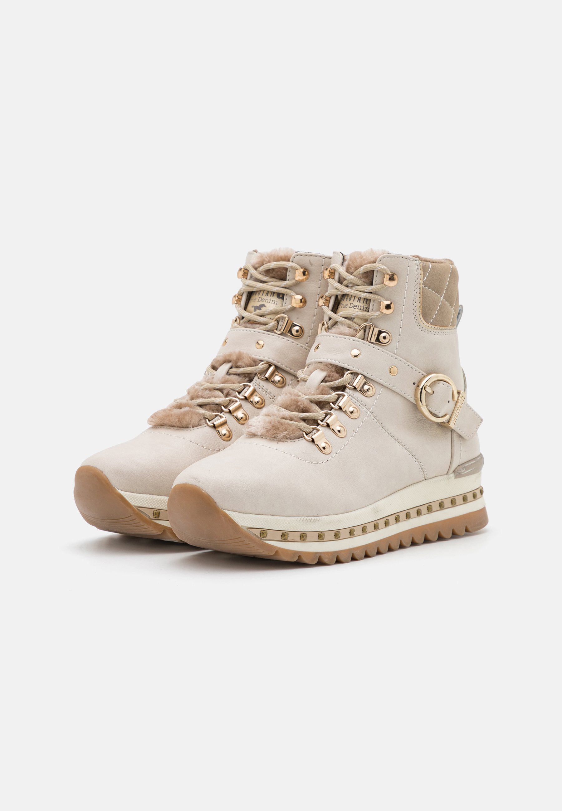 Mustang Veterboots - ivory/beige - Zalando.be