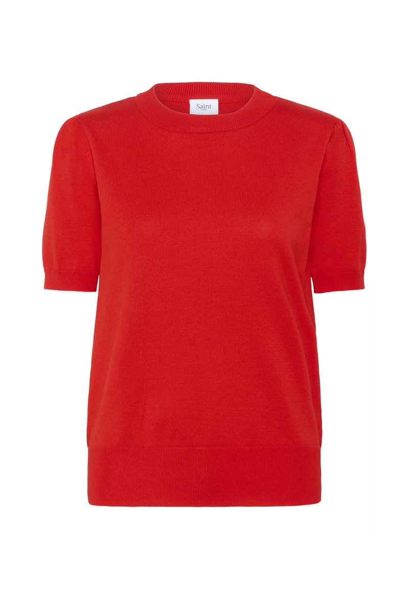 Saint Tropez T-shirt basic rood Saint Tropez T-shirt basic rood