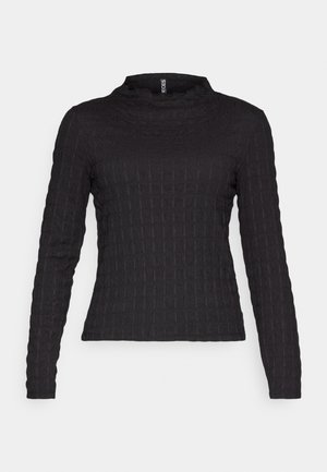 Pieces, PCORLA MOCK NECK TOP  - Hosszú ujjú felső - black
