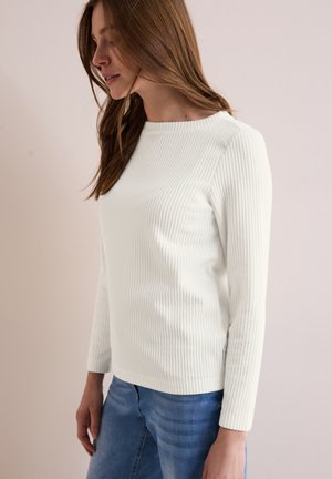 Cecil STRUKTUR - Long sleeved top - weiß