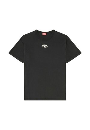 Diesel, DIESEL T-SHIRT T-NORM-LOD UOMO NERO - T-shirt con stampa - nero