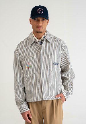 STRIPED HARRINGTON - Summer jacket - blue white