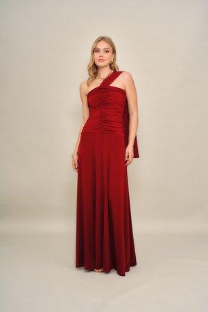 ROMEO PLEATED - Alkalmi viselet - wine