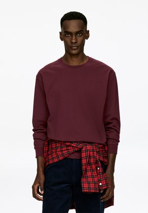 Langarmshirt - burgundy