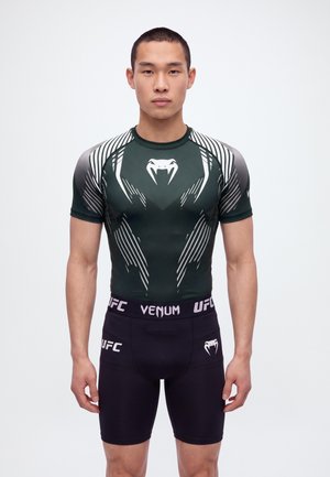 Venum, SHORT SLEEVE RASHGUARD - Потник - black/white