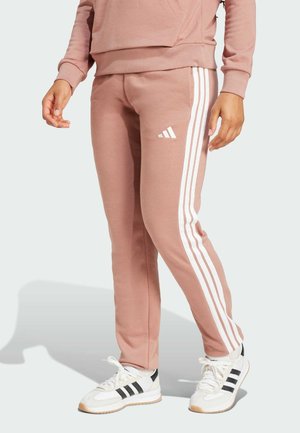 Tracksuit bottoms - warm clay   white
