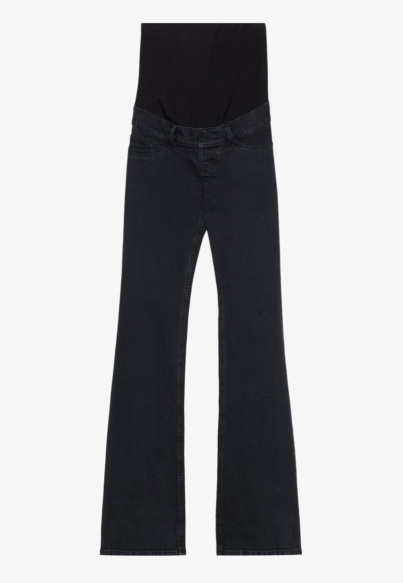 Anna Field MAMA Flared Jeans zwart denim/blackdenim