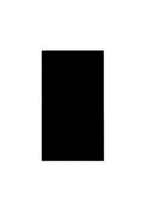 Rettangolo nero centrato su uno sfondo bianco senza altre forme o dettagli visibili.