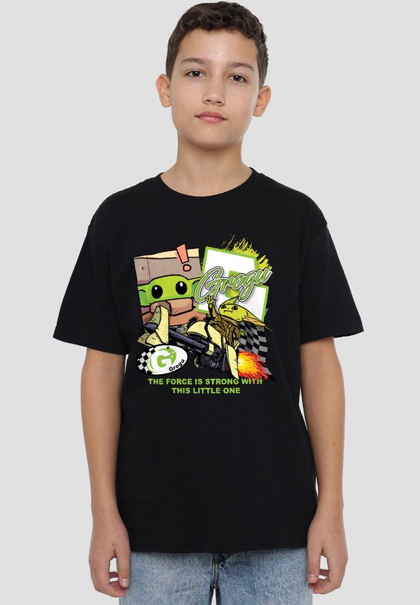 THE MANDALORIAN GROGU RACING SPEEDER BIKE - T-Shirt print