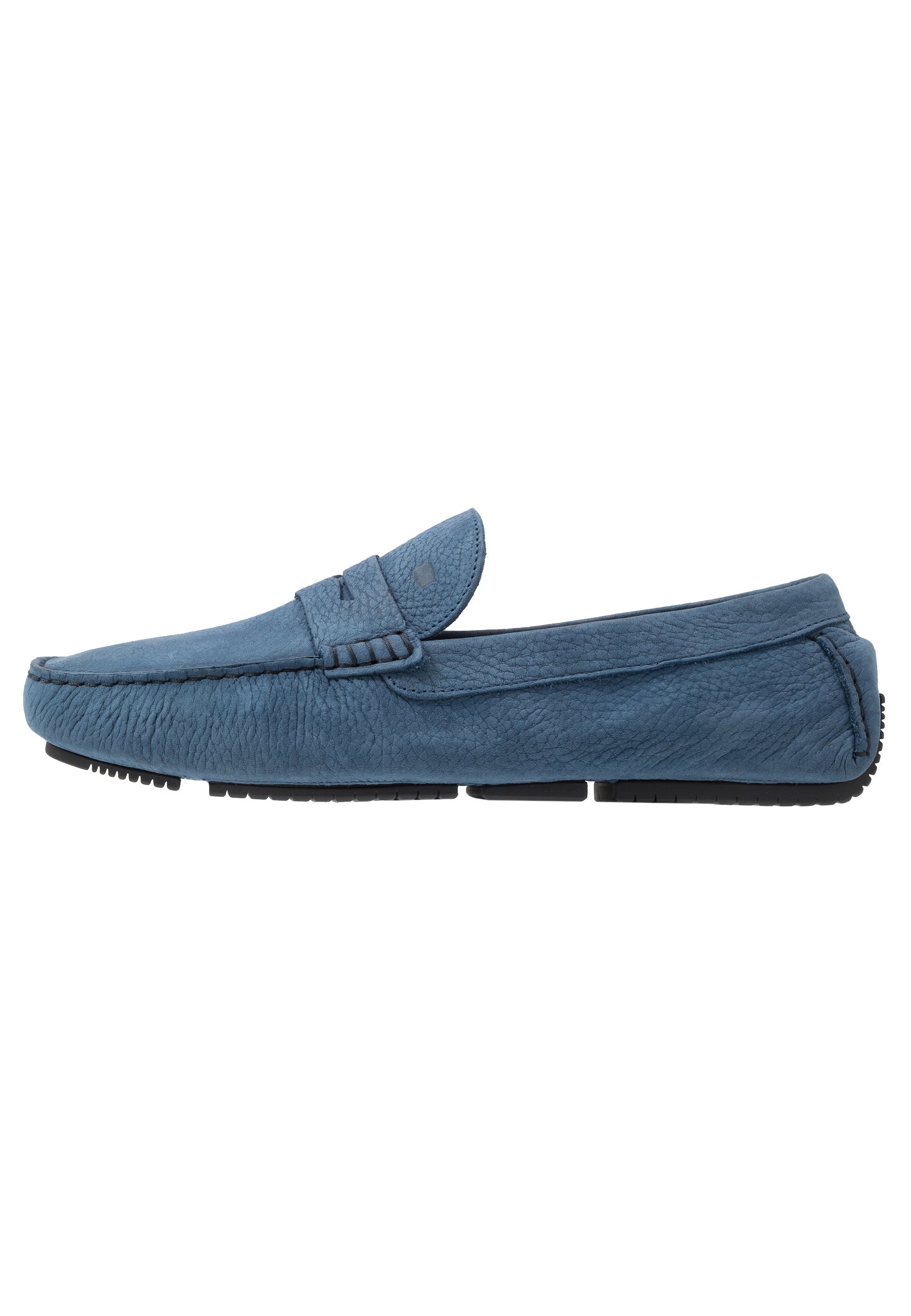 light blue moccasins