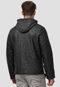 INDICODE JEANS Bunda z umělé kůže - black