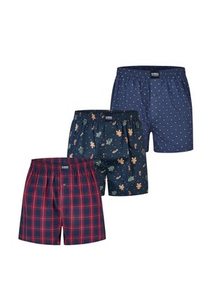 CHRISTMAS 3-PACK - Caleçon - red dark blue