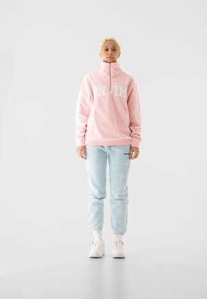 HALFZIP - Mikina - pink