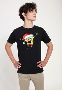 Henry Tiger SPONGEBOB SQUAREPANTS HAPPY SONGE - T-shirt z nadrukiem