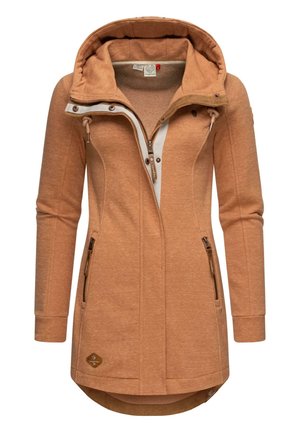 Halflange jas - burnt orange denim