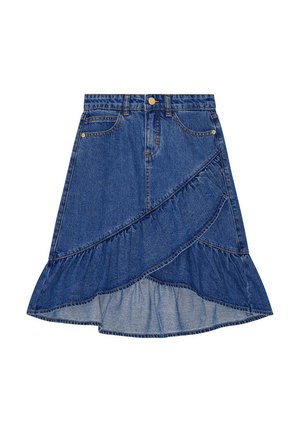 BELINDA - A-linjekjol - mid blue denim