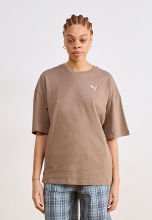 WARDROBE OVERSIZED TEE - T-shirt basic - totally taupe