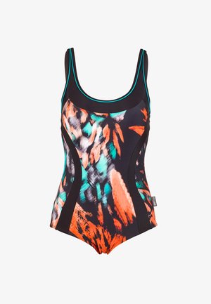 BECO the world of aquasports, BADEANZUG FEATHERS - Badeanzug - schwarz bunt