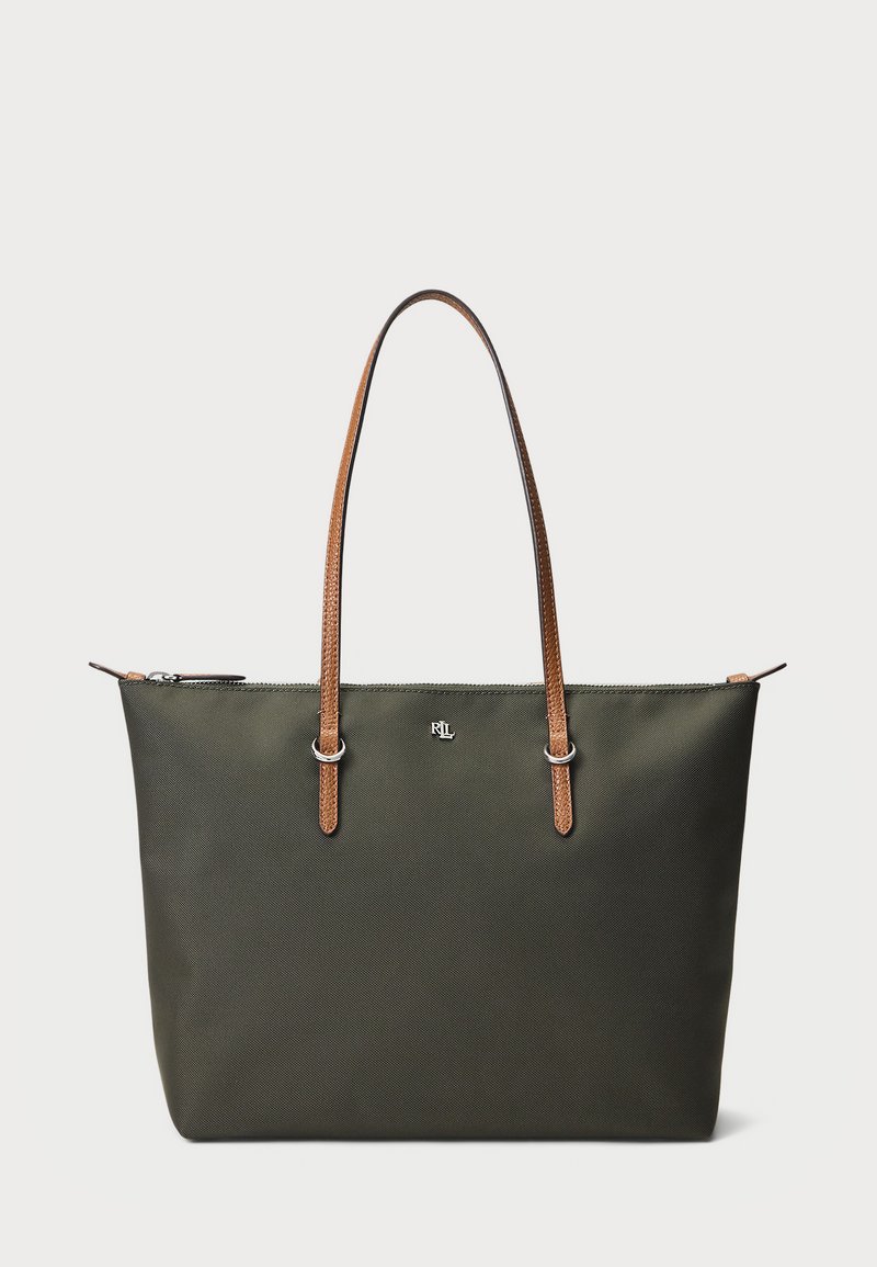 Lauren Ralph Lauren KEATON TOTE MEDIUM Shopping Bag dark olive