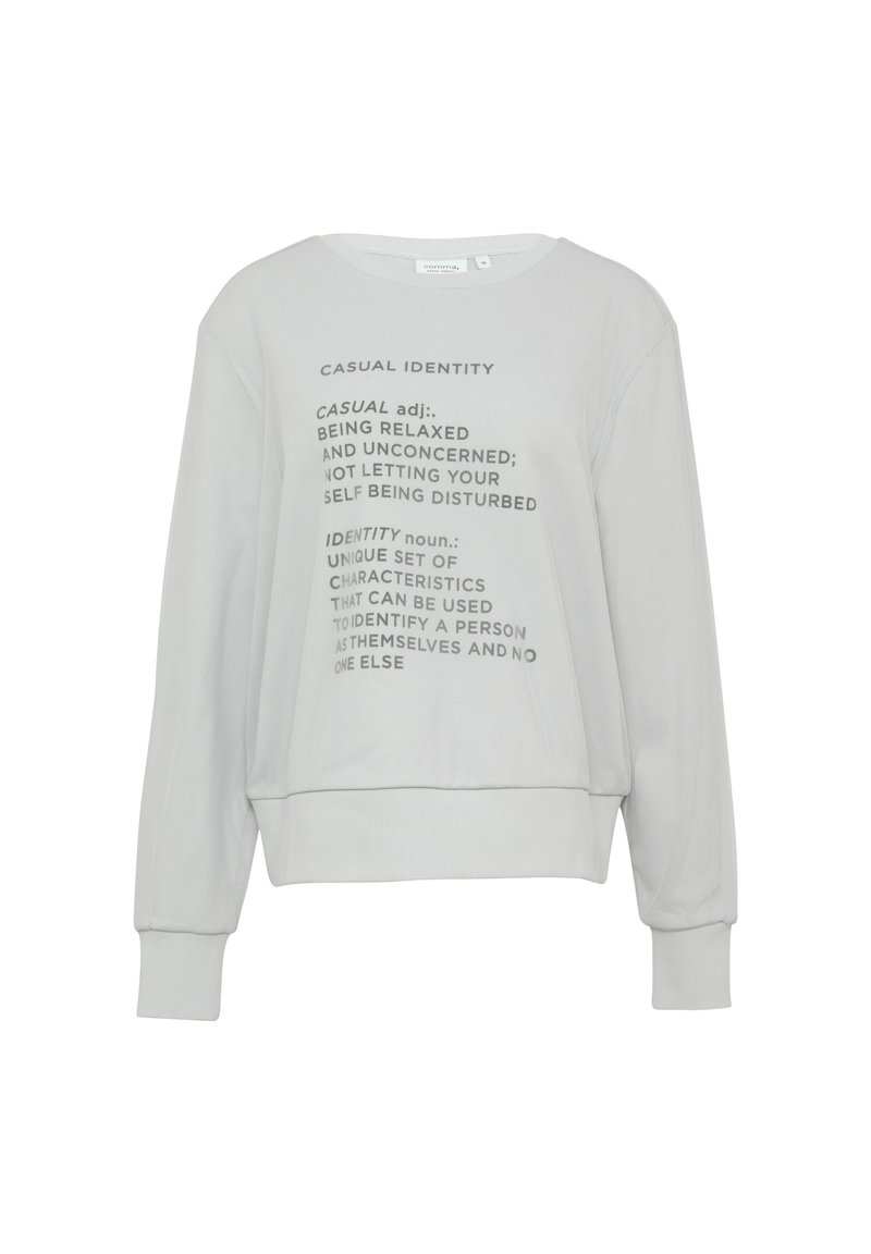 comma casual identity Sweater lichtgrijs