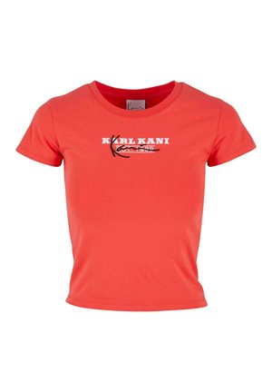 SMALL SIGNATURE - Apdrukāts T-krekls - red