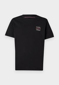 STACK - T-shirt con stampa - black