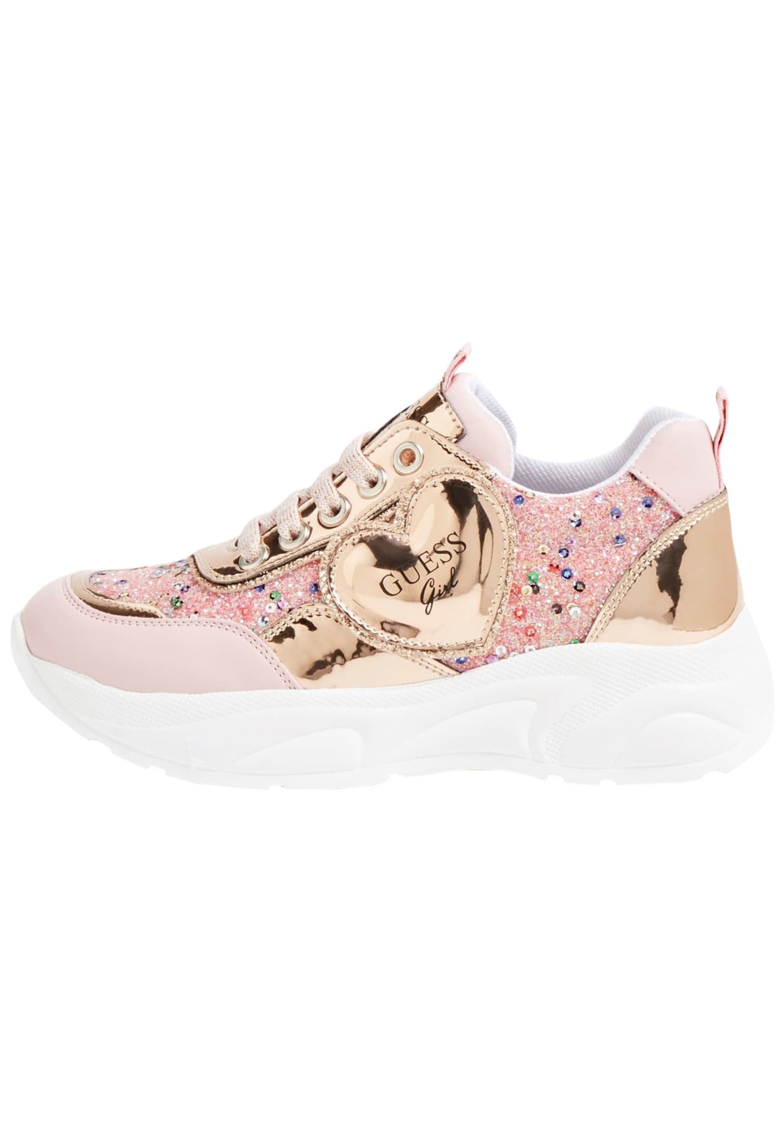 Guess CLAIRE GLITTER - Sneakers laag - mehrfarbe rose/roze - Zalando.nl